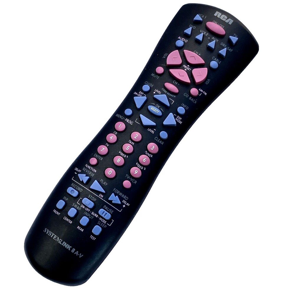 RCA SystemLink 8 AV TV Remote Control Original Black